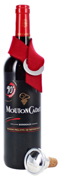 Rotwein-Präsentflasche Mouton Cadet